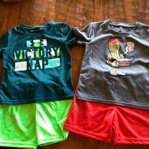 SOLD*****Under armour short sets boys 24 month